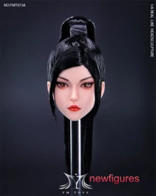 YMTOYS 1/6 Girl Head Sculpt Carved Fit 12" Female TBL PH JO Action Figure Body