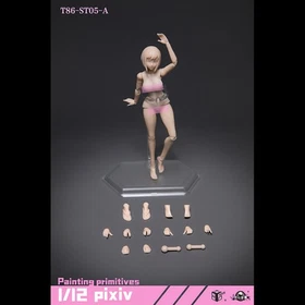 86TOYS 1/12 ST05 Half-seamless Large Breast Female Girl Figure Body