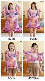 30/45/60/80cm Disney Large Size Lilo & Stitch Stuffed Plush Toy Stitch Doll Soft