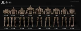 WORLDBOX 1/6 Scale Male Body Figure Model Hot Toys PHICEN Crazy Durable  AT030