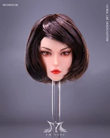 1:6 YMTOYS YMT073 Female Head Sculpt Carved Model Fit 12" Action Figure Bodys
