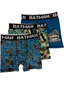 DC Comics Boys 3pc Batman Boxer Briefs Boxer Shorts Set Underwear 8