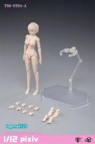 US 86TOYS 1/12 T86-ST Flexible 6" Female Joint Action Figure Head&Body Girl Doll