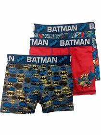 DC Comics Boys 3pc Batman Symbol Boxer Briefs Boxer Shorts Set Underwear L