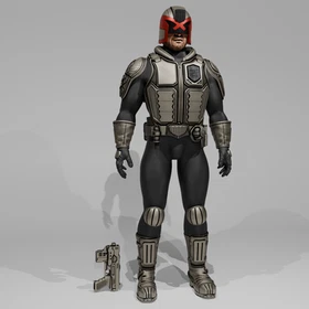 1/6 Scale Action Figure Kit: Future Dredded Judge