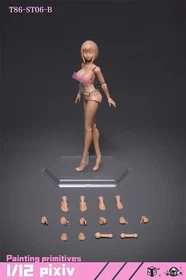 86TOYS 1:12 Female Joint Move Body Head Small Bust Girl 6in Action Figure