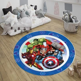 Super Heroes Rug, Avengers Round Carpet, Perfect Gift for Kids and Fans