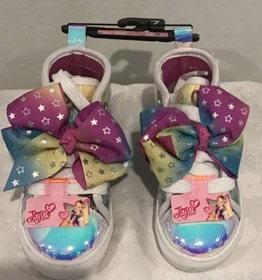 Nickelodeon's Jojo Siwa Girls Purple Shoes Sneakers High Top New