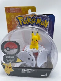 ✅Pokemon Throw 'N' Pop Blue OR Red Great Poke Ball Action TOMY Figure Collection
