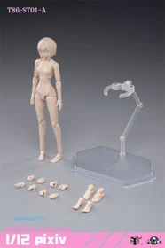 86TOYS 1/12 T86-ST Flexible 6 inch Female Joint Action Figure Head Body Dolls