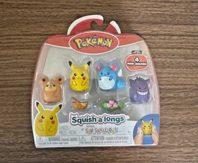 Pokemon Squishmallows Squish-a-longs Pack Set