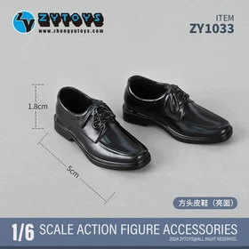 ZYTOYS 1:6 Soldier Figurine Leather Shoes Model fit 12in Action Figure Body Doll