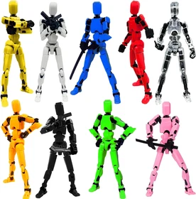 (Assembly Completed) 2025 New Titan 13 Action Figure Set,Lucky Robot 13 Action F