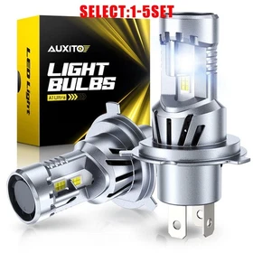6500K White H4 9003 LED Headlight Bulbs Plug&Play High Low Beam 48000LM 2-10X