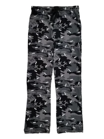 DC Comics Mens Black & Gray Batman Camouflage Knit Sleep Pants Pajama Bottoms S