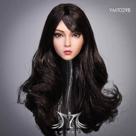 YMTOYS YMT029 1/6 Female Curly Long Hair Beauty Head Sculpt For 12" Figure Body