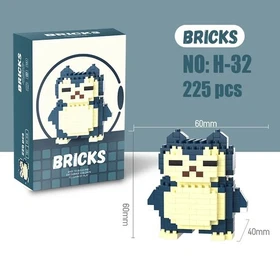 Pokemon Building Blocks Gengar Pikachu Charizard Snorlax Venusaur Action Figure