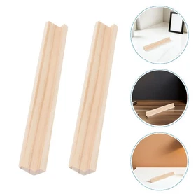  10 Pcs Wooden Letter Domino Base Card Holder Stand for Playing Canasta Rack