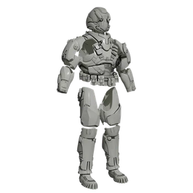1/6 Scale Action Figure Kit: Inspired by Cerberus from Mass Effect