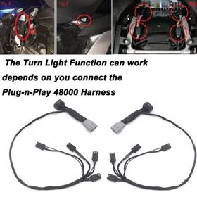 Front Lighted Vent Trim LED Turn Signal For HONDA Gold Wing GL1800 F6B 2018-UP