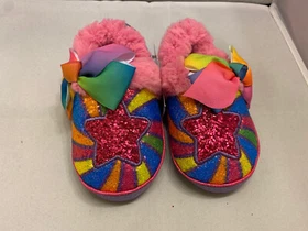 Nickelodeon JOJO Girls Slippers Glitter Rainbow Star Shoes Kids