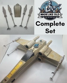 Vintage Star Wars Kenner X Wing Canopy & Laser Cannons Set Repro 1997 X-Wing