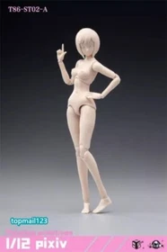 US 86TOYS 1/12 T86-ST Flexible 6" Female Joint Action Figure Doll Body With Head