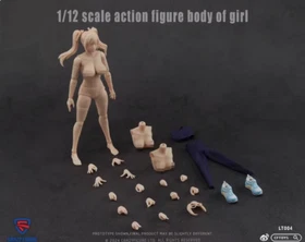 CRAZY FIGURE LT003 LT004 1/12 Male/Female Soldier Body Model 6''Action Figures