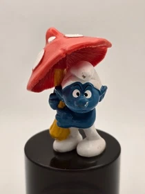 SMURFS - 1981 - 20118 - Umbrella Smurfs - Peyo Schleich - Figurine