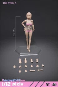 Stock 86TOYS 1/12 T86-ST Plump Hip 6 inch Female Joint Action Figure Head Body