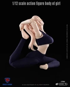 CRAZY FIGURE LT003 LT004 1/12 Scale Female Male Figure Body Head Model for 6''
