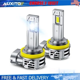 AUXITO H11 H8 LED Headlight Bulbs Plug&Play High/Low Beam White 48000LM 2-20X
