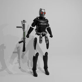 1/12 Scale Action Figure Kit:  Stingray (Black Manta)