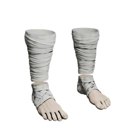 1/6 Scale Action Figure Boots: Wrapped Martial Arts
