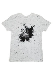 Batman V Superman DC Comics Mens White Splatter Graphic Tee T-Shirt