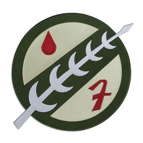 Boba Fett Crest Embroidered Patch, Star Galaxy Bounty Hunter Emblem, Iron on