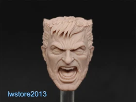 1:12 Wolverine Logan Hugh Jackman Head Sculpt For 6" Male Action Figure Body Toy