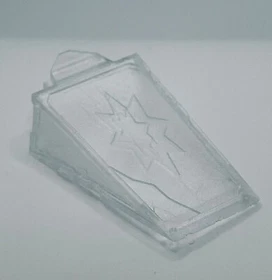 Vintage Star Wars Kenner Battle Damaged  X Wing Canopy Glass Repro Part Cracked