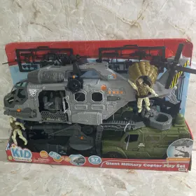 85119 ACTION Kid Connection Giant Military Copter Play Set