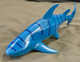AME-PKK606 AME Realistic Striped Shark Figure Toy Sea Ocean