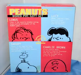 083361362178 APPLAUSE Peanuts Pvc Figures Set Snoopy Charlie #3