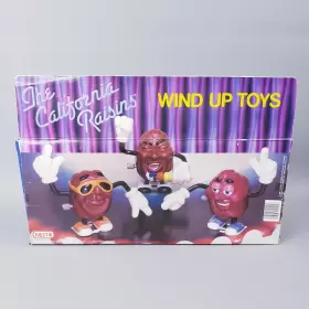 12415 APPLAUSE/NASTA Raisins Wind Up Toy Figurines Set #3