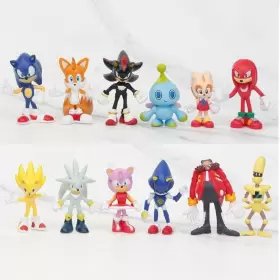 TUWJ12X AWYSA Sonic Action Figures Pvc Movable Joints Cartoon #2