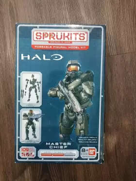 045557356866 BANDAI Sprukits Halo Master Chief Action Figure