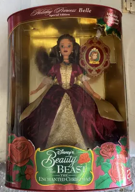 16710 BARBIE Holiday Princess Belle Beauty Beast Christmas