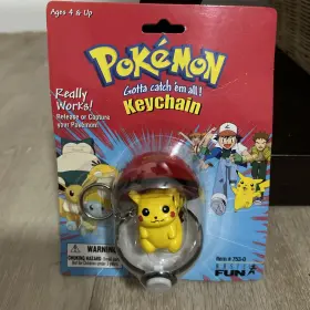014397753005 BASIC FUN Pokemon Pikachu Keychain Gotta Catch