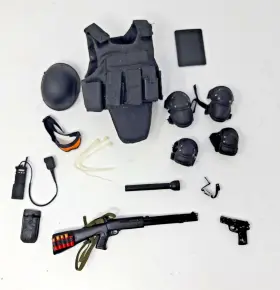 34211 BLUE BOX TOY Elite Force Military Police Swat Team