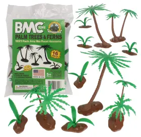 48554 BMC TOYS Classic Marx Palm Trees Jungle Ferns Playset