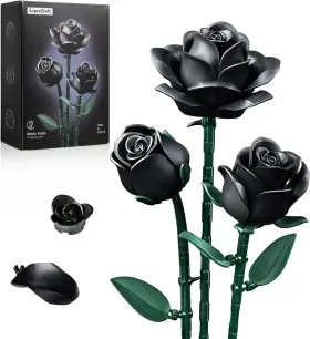 IA11009 BRAND Iatom Roses Flower Set Halloween Bouquet