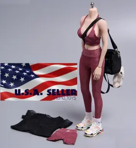 CD075E CD TOYS Yoga Top Leggings Bag Shoes Set Phicen Kumik